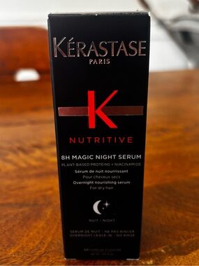Kérastase Nutritive 8H Magic Night Serum - Black with Red Accents 30ML
